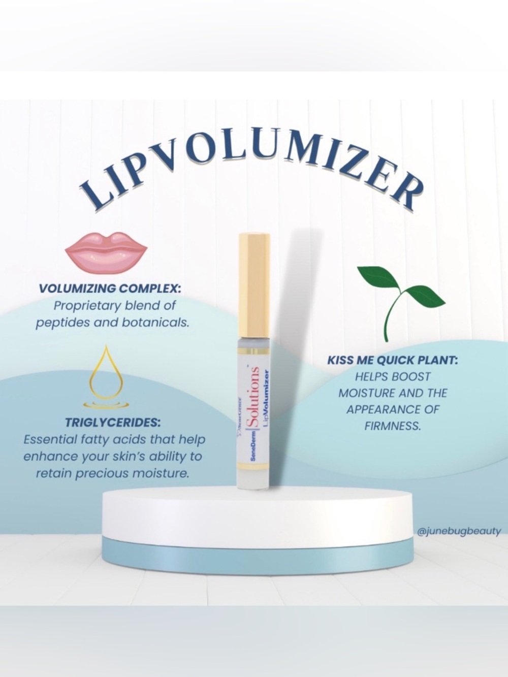 SeneGence Lip Volumizer - Gold & White Tube